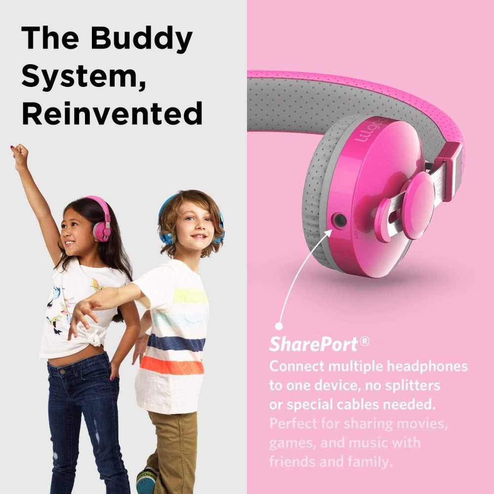 Pro Headphones for Kids w/ Built-In Microphone and SharePort Technology | TekChoice Electronics