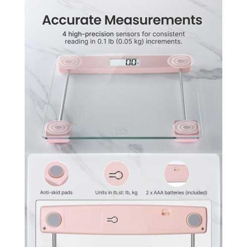 Digital Bathroom Scale with Crystal-Clear Display and Modern Design | TekChoice Electronics