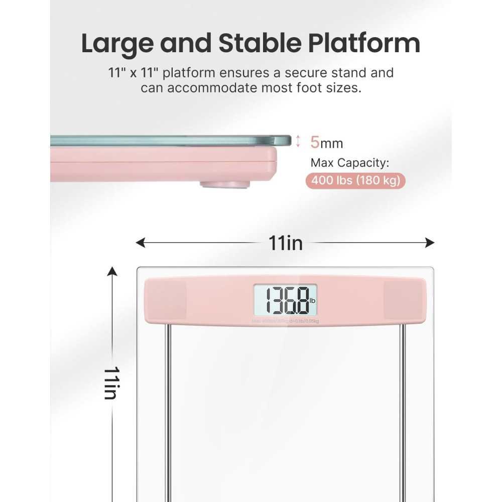 Digital Bathroom Scale with Crystal-Clear Display and Modern Design | TekChoice Electronics