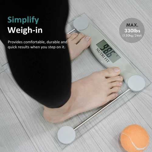 Digital Bathroom Scale for High Accuracy Measurements up to 330 Pounds | TekChoice Electronics