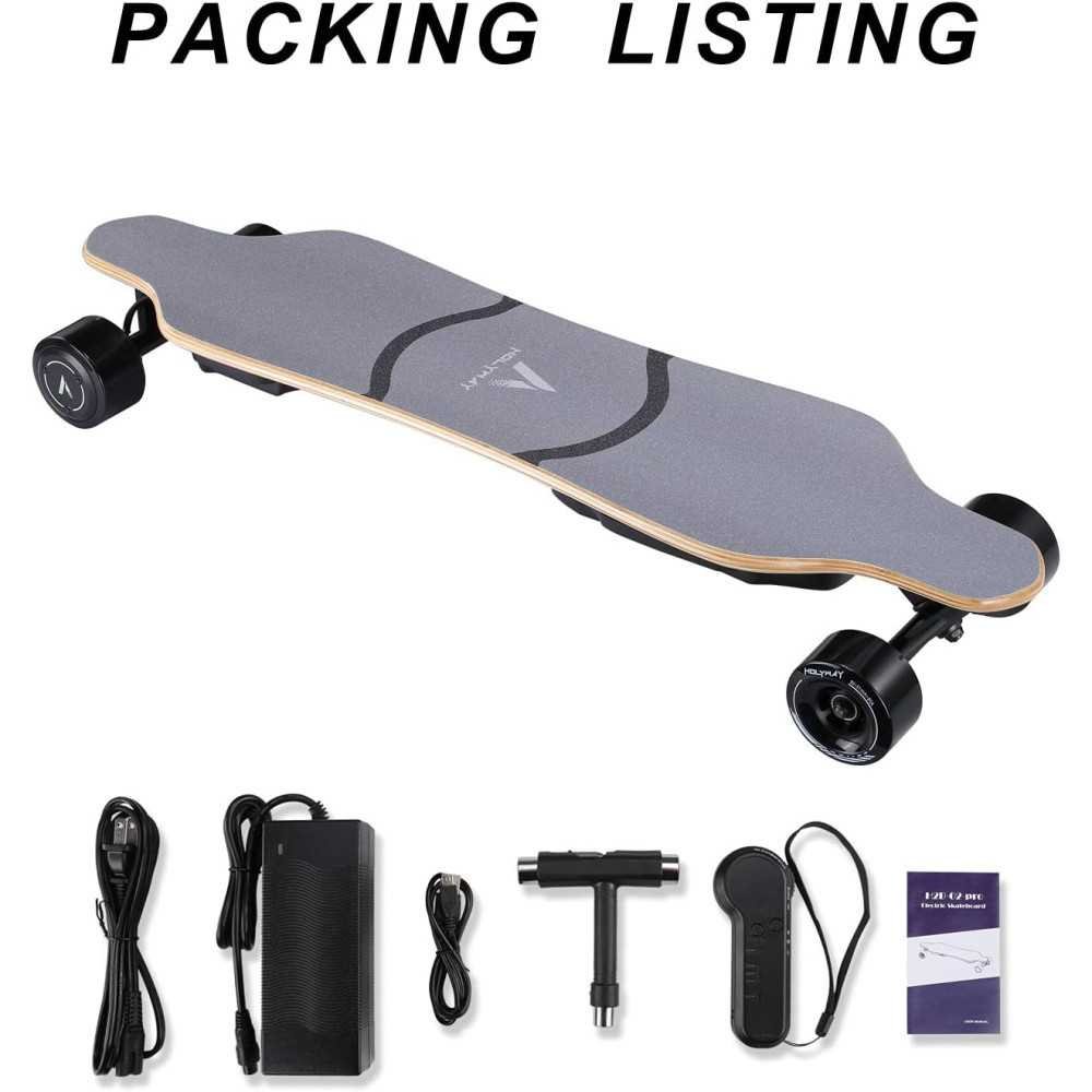 Electric Longboard with 900W Hub Motor, Remote Control, and 25 MPH Top Speed | TekChoice Electronics