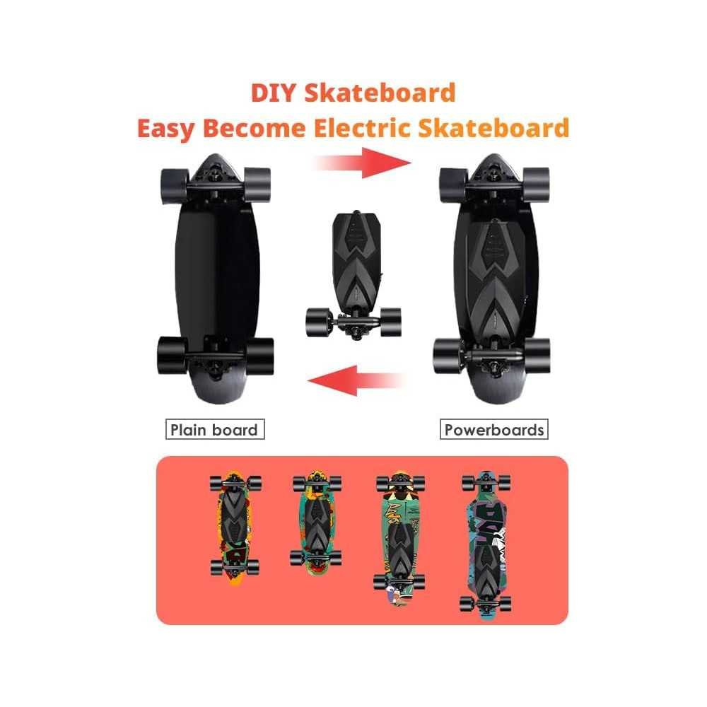 DIY Electric Skateboard Kit for Beginners with 480W Motor, 16 MPH Speed, and 9.3 Miles Range