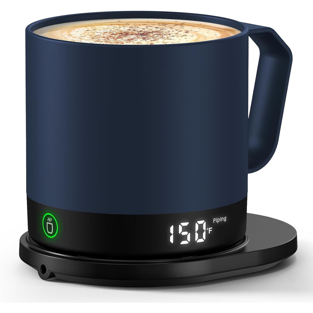 Smart Coffee Tea Mug Warmer w/ LED Display and Long-Lasting Battery