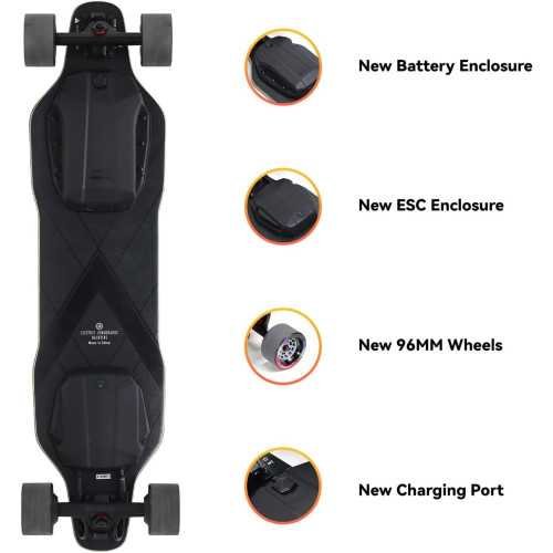 Electric Longboard Skateboard for Beginners with Long Range and Speed