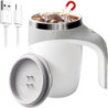 Self-Stirring Electric Coffee Mug Warmer for Effortless Mornings