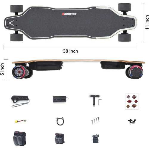 Electric Longboard Skateboard for Beginners with Long Range and Speed