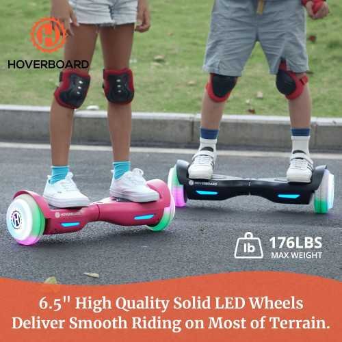 6.5 inch LED Wheel Lights Self Balancing Scooter with Dual Motor Power and UL2272 Certification | TekChoice Electronics