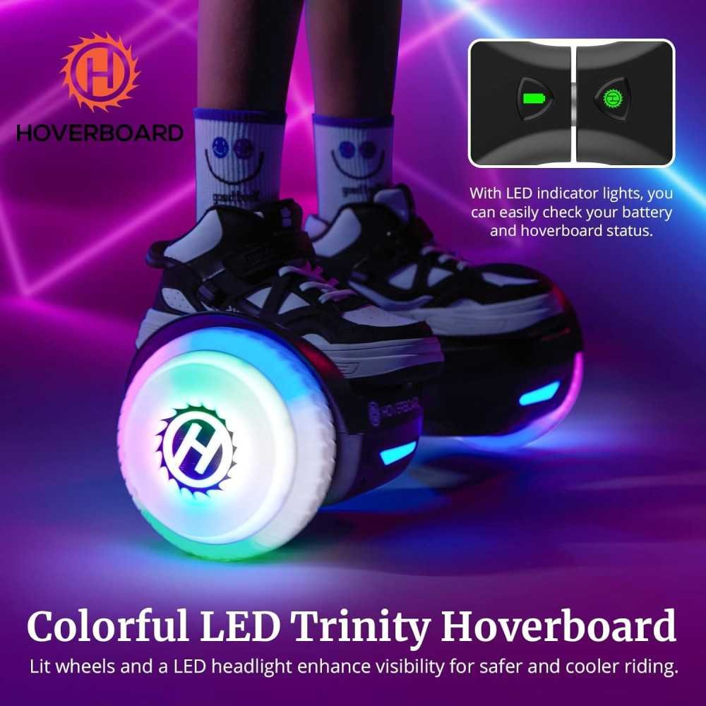 6.5 inch LED Wheel Lights Self Balancing Scooter with Dual Motor Power and UL2272 Certification | TekChoice Electronics