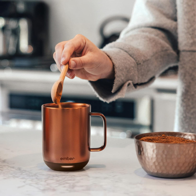 Temperature Control Smart Mug Warmer - Your App-Controlled Heated Coffee Companion w/ 80 Min Battery Life
