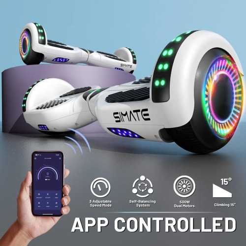 Colorful Bluetooth LED Light Hoverboard