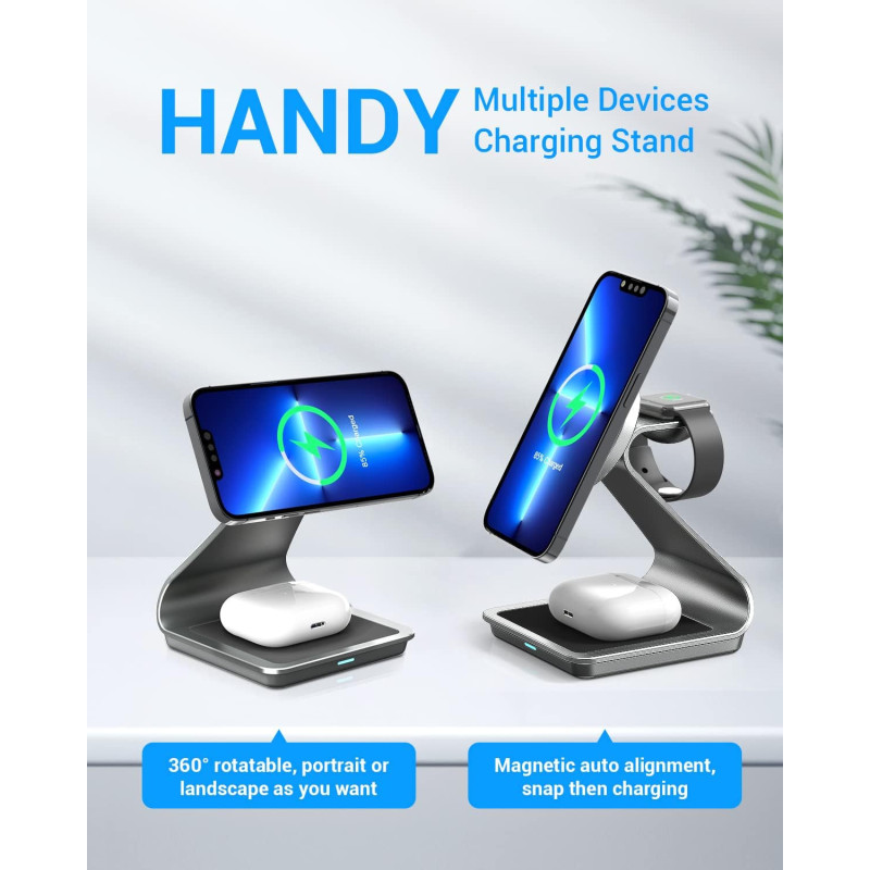 3 in 1 Wireless Charging Station for all Your Apple Devices