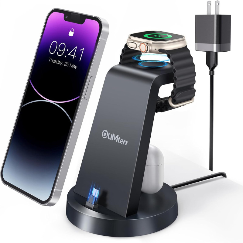All-in-One Magnetic Wireless Charger Station