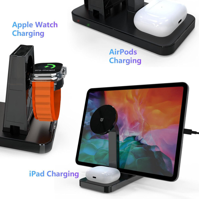 4-in-1 Wireless Charging Station for all Your Apple Devices