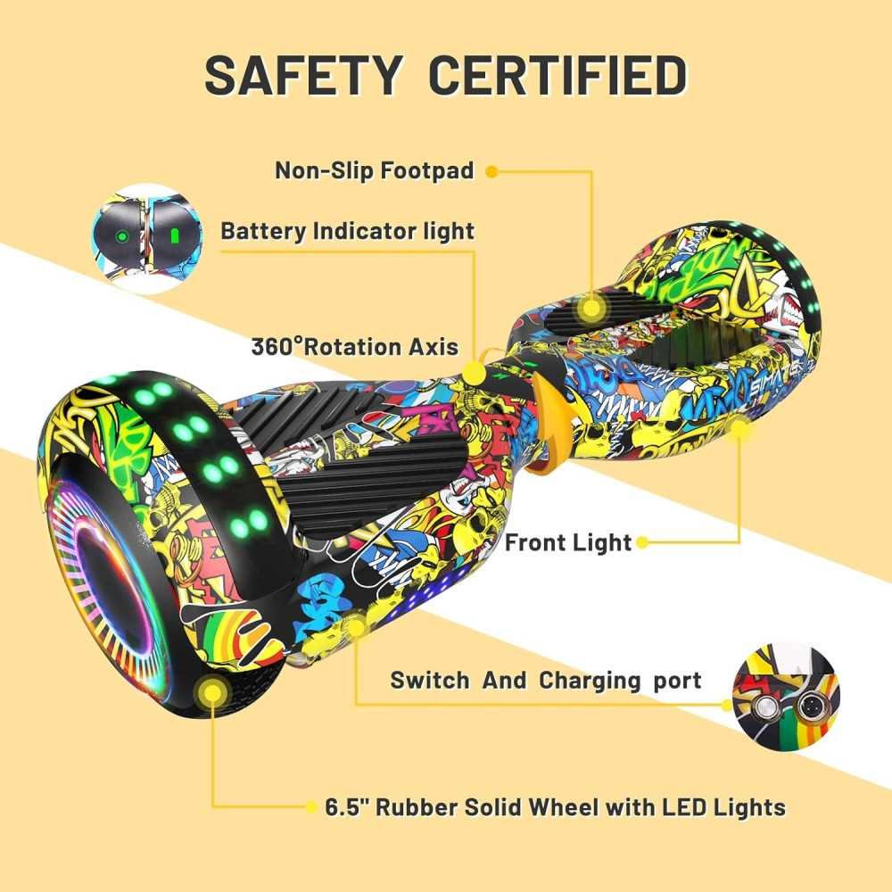 Colorful Bluetooth LED Light Hoverboard | TekChoice Electronics