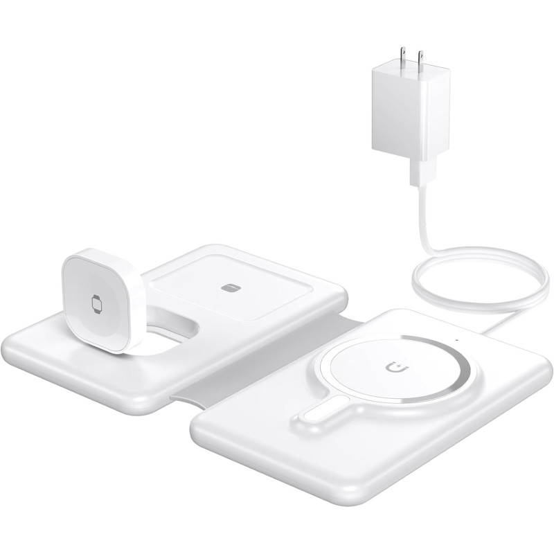 3-in-1 Charging Station for iPhone, Apple Watch, and AirPods