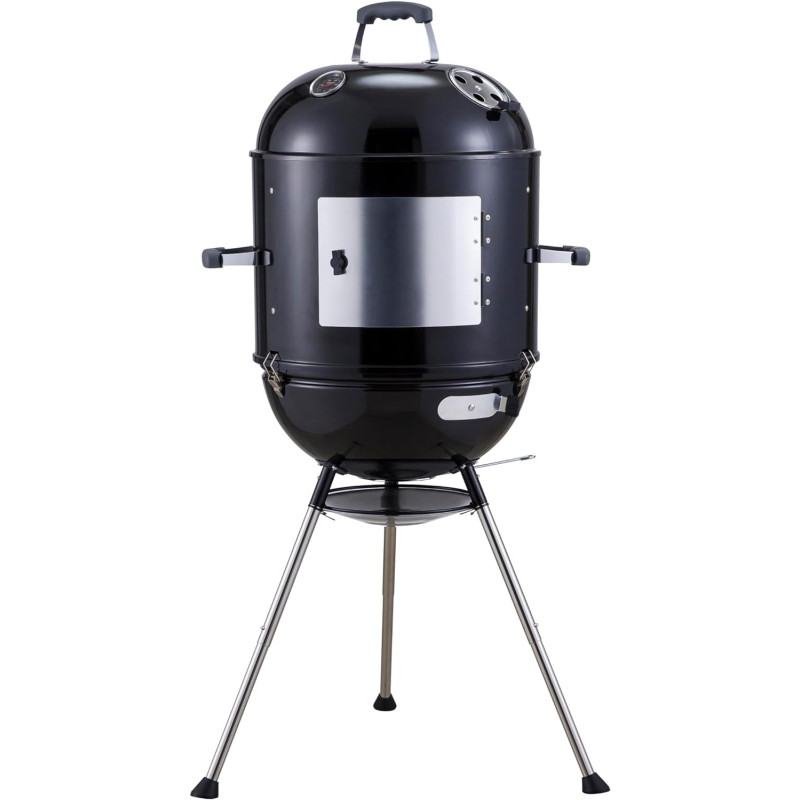 4-in-1 Smoker with 600 sq. in. Cooking Space for BBQ, Tailgating, Camping, and Patios