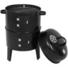 17-Inch Heavy Duty Vertical Charcoal Smoker and BBQ Grill