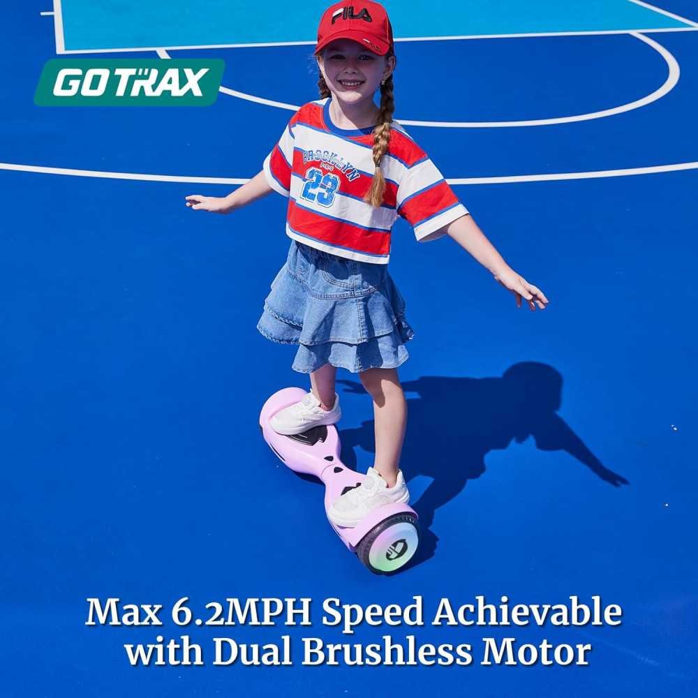 Gotrax Hoverboard for Kids with LED Wheels and Powerful Dual Motors