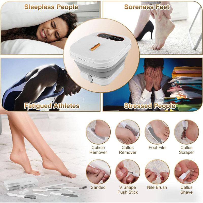 Luxurious Collapsible Foot Spa Bath