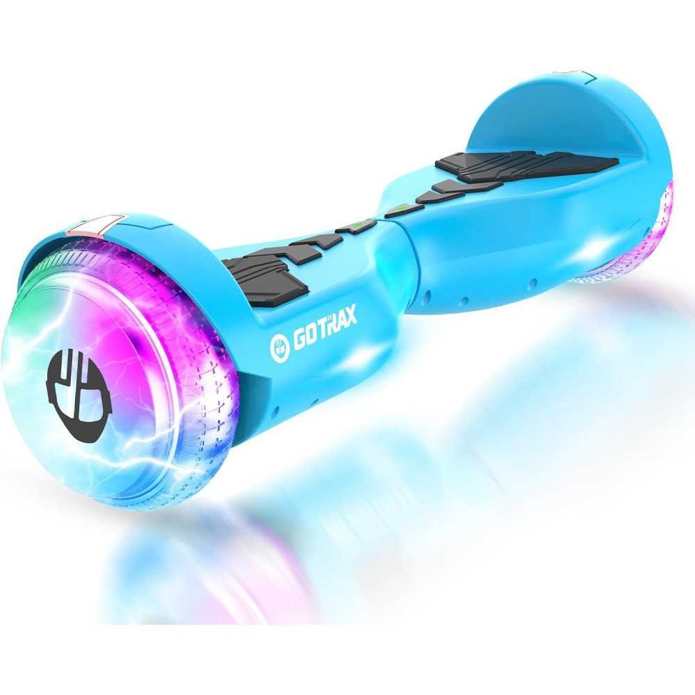 6.5 inch Self-Balancing Hoverboard with LED Wheels, Music Speaker, and Dual Motor Power for Kids 44-176lbs