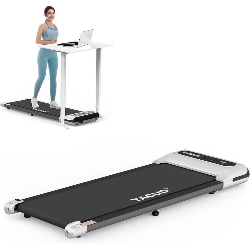 2-in-1 Walking and Jogging Experience w/ Portable Under Desk Treadmill