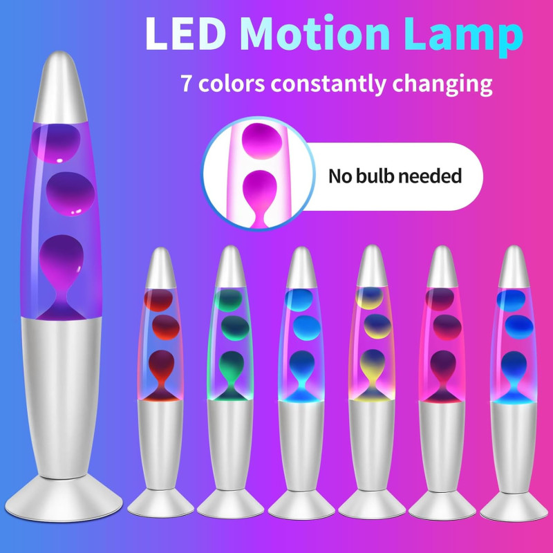 LED Color Changing Liquid Motion Lava Lamp