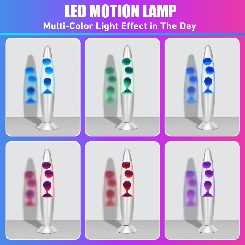 LED Color Changing Liquid Motion Lava Lamp