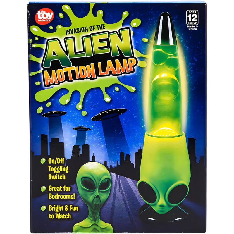 13-Inch Alien Head Wax Motion Lava Lamp