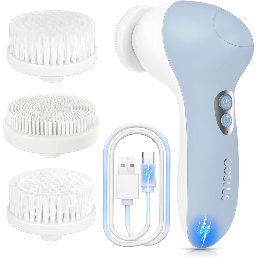 Rechargeable Facial Cleansing Brush for Deep Cleansing and Exfoliation