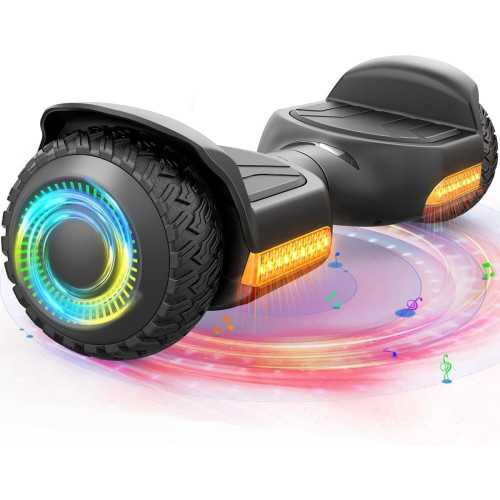 G13 All-Terrain Hoverboard for Kids and Adults with LED Lights, Bluetooth, and Powerful 500W Motor | TekChoice Electronics