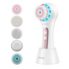 Rechargeable Face Scrubber & Exfoliator Brush Kit for Deep Cleansing & Massaging