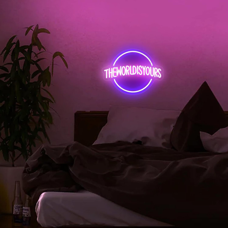 Neon Dimmable LED Signs For Bedroom