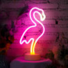 Pink Flamingo and Pineapple Neon Lights for Hawaiian Party Decor