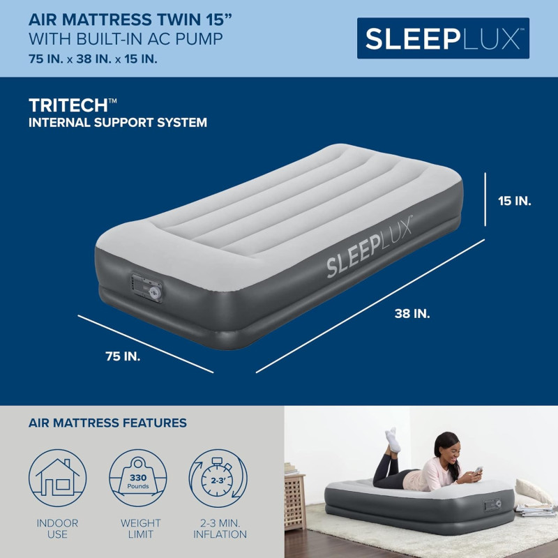 Inflatable Air Mattress w/ Luxury Features