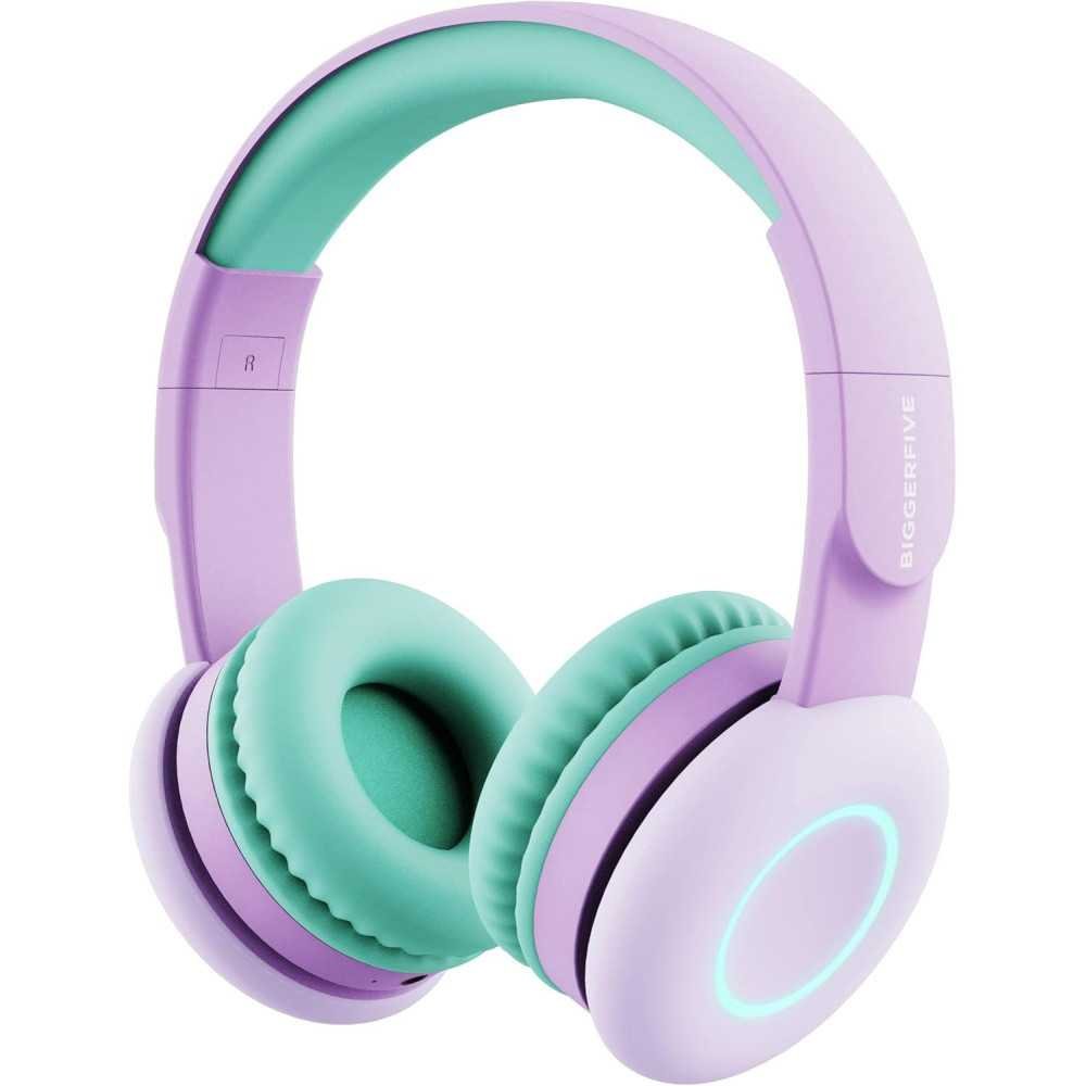 Bluetooth Kids Headphones w/ Colorful LED Lights and Microphone