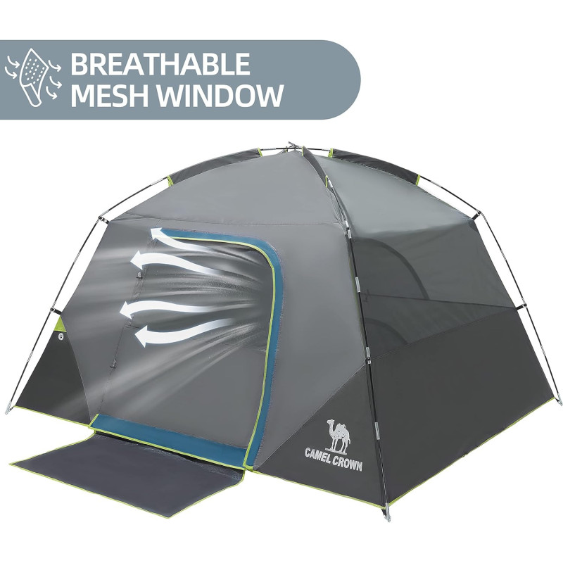 Waterproof Camping Tents for Families of 2, 4, and 6 People
