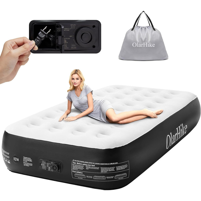 OlarHike Inflatable Air Mattress for Camping, Travel, and Guests