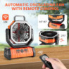 Portable 30000mAh Camping Fan w/ LED Lantern for Outdoor Adventures
