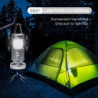 Rechargeable Solar Camping Lantern with Fan, Emergency Flashlight, and Phone Charger