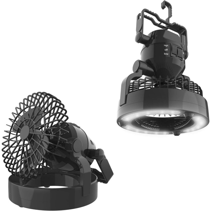 Wakeman's Weather-Resistant Camping Lantern Set w/ Fan