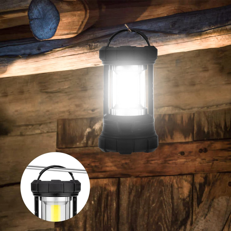 Rechargeable Camping Lantern w/ Phone Charger and 5 Light Modes