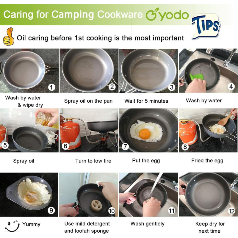 Anodized Aluminum Cookware Set for Group Camping