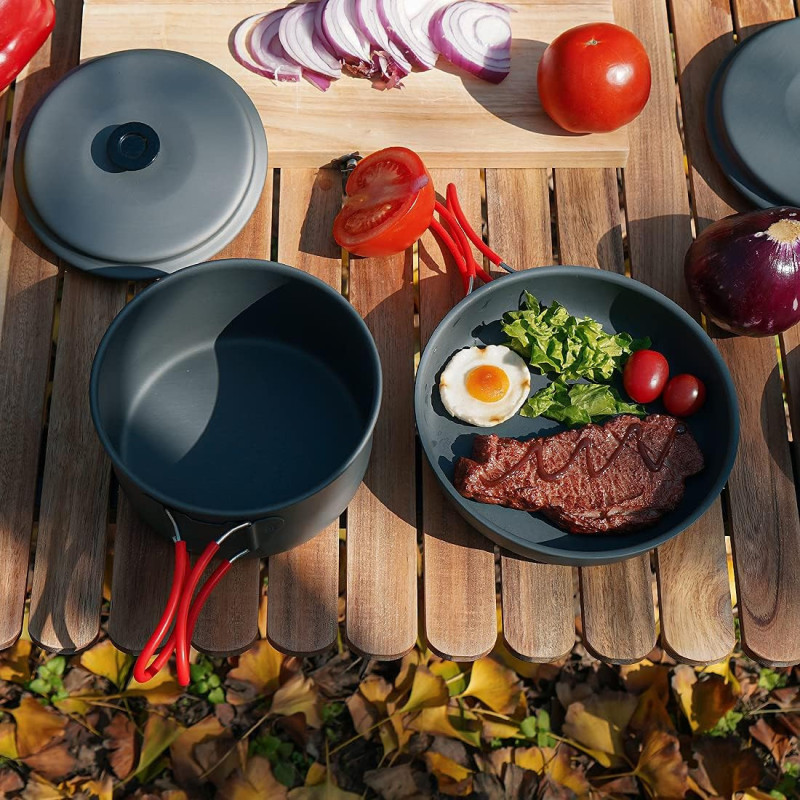 Camping Cookware Set for Lightweight Outdoor Cooking