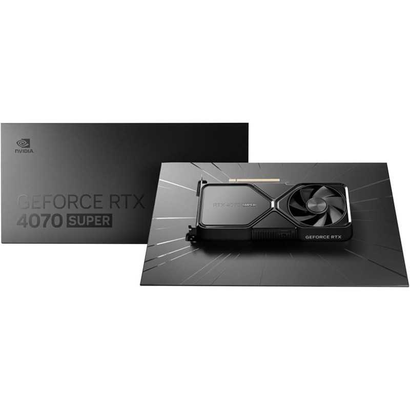 NVIDIA GeForce RTX 4070 Super 12GB GDDR6X Graphics Card in Titanium/Black