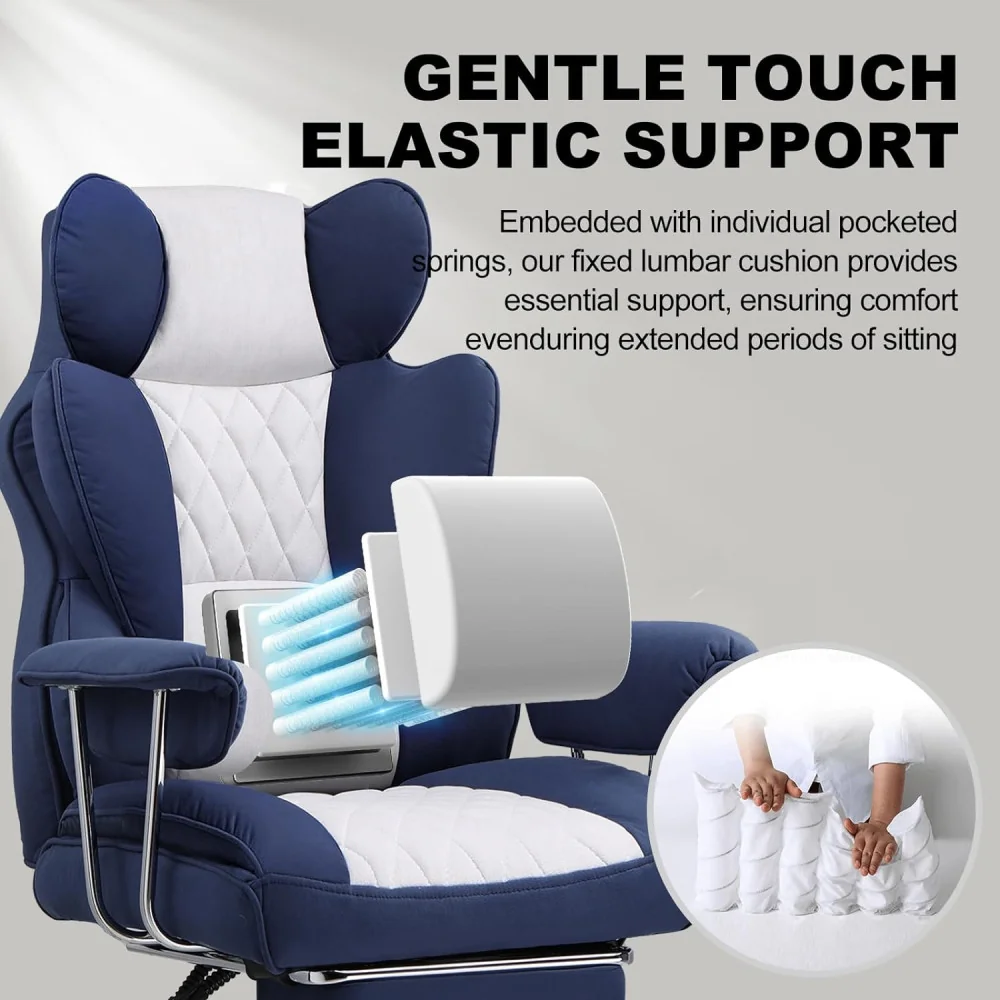 Deluxe Pocket Spring Lumbar Support Gaming Chair