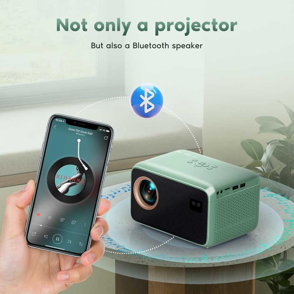 4K Portable Projector with WiFi and Bluetooth for Movie Magic Anywhere | TekChoice Electronics