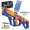 Electric 2-in-1 Water Gun w/ 600 Ammos and Light Effects for Thrilling Outdoor Play