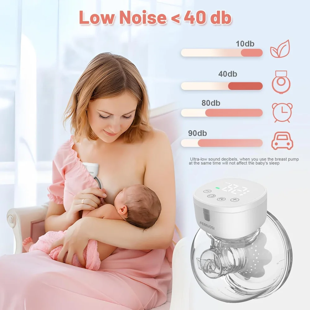 Hands-Free Double Electric Breast Pump for Convenient and Comfortable Breastfeeding