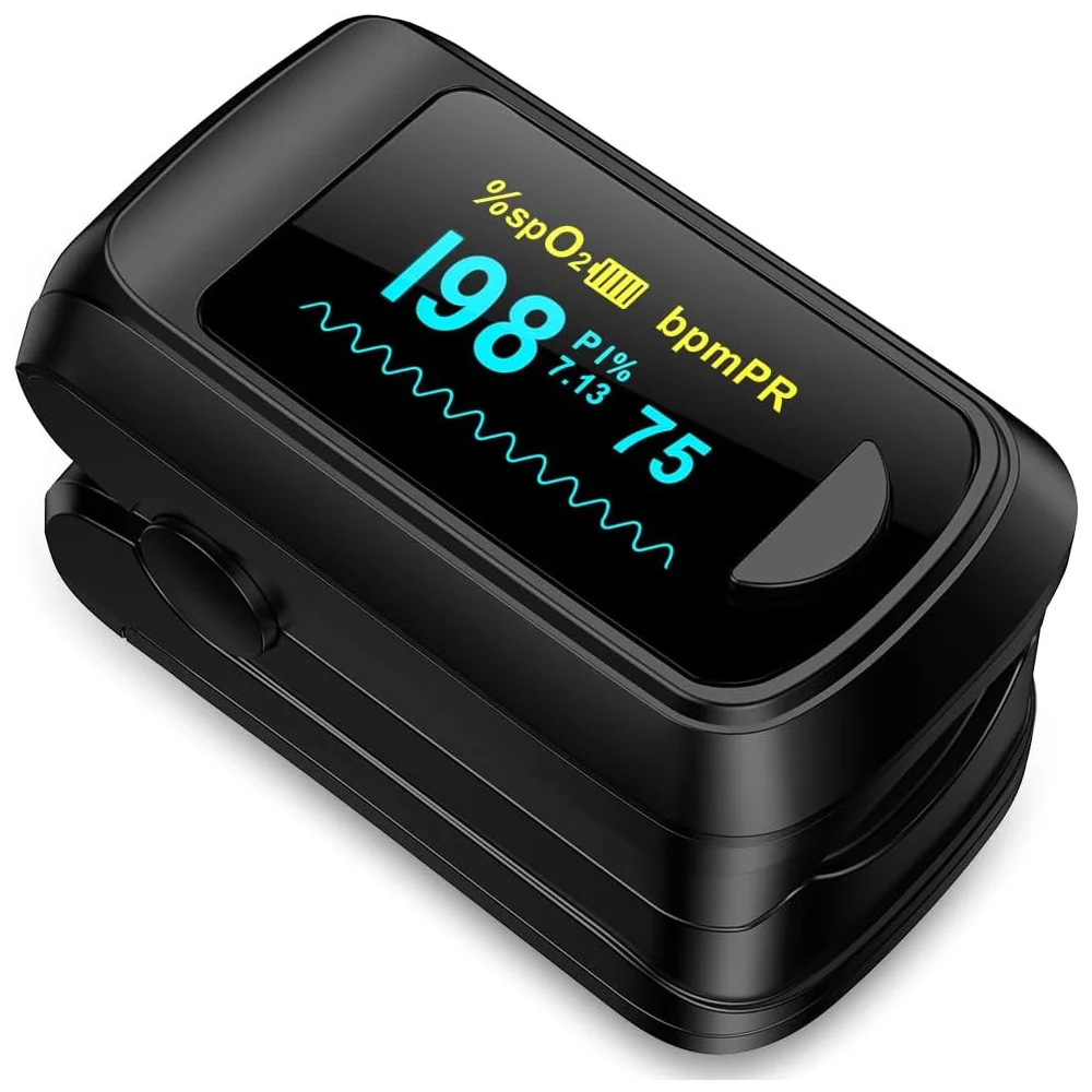 Portable Pulse Oximeter for Monitoring Blood Oxygen Saturation and Heart Rate