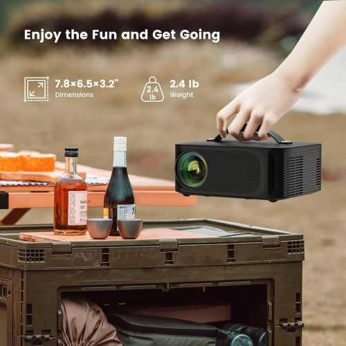 4K Wifi Portable Projector with Built-in Streaming and Smart Features | TekChoice Electronics